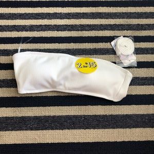 White Bandeau Bikini Top